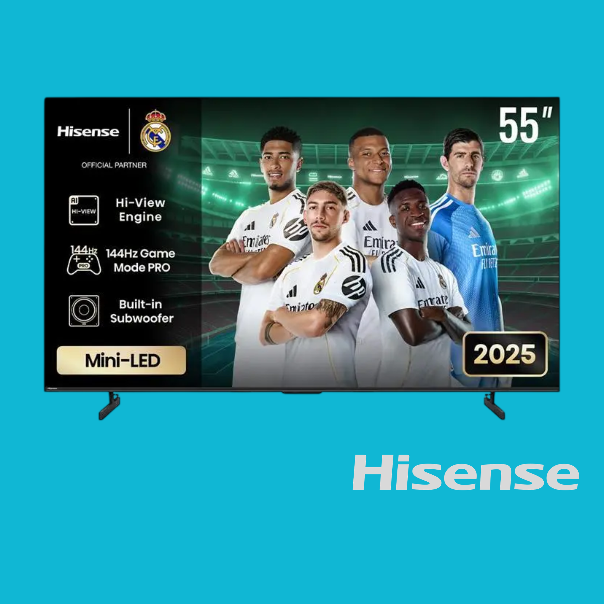 Hisense TV ULED 55 Inch U7Q 4K Smart MINI LED TV HISTV55U7QF