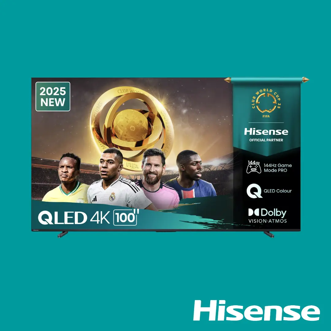 Hisense TV QLED 100 Inch Q7Q 4K Smart 144Hz VRR QLED Gaming TV HISTV100Q7Q