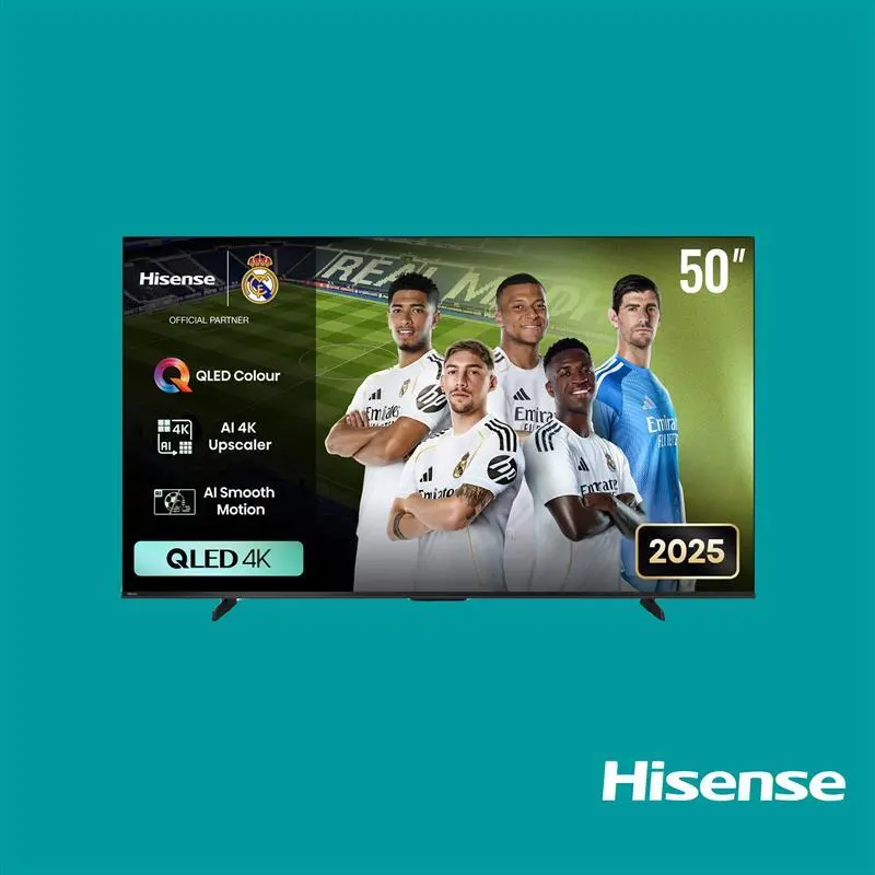 Hisense TV QLED 50 Inch Q6Q 4K Smart 60Hz VIDAA HISTV50Q6Q